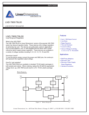 LND-78L00 Datasheet PDF Linear Dimensions Semiconductor