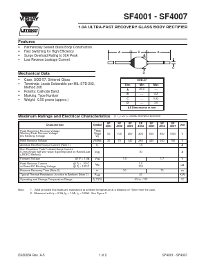 SF4005 Datasheet PDF LiteOn Technology