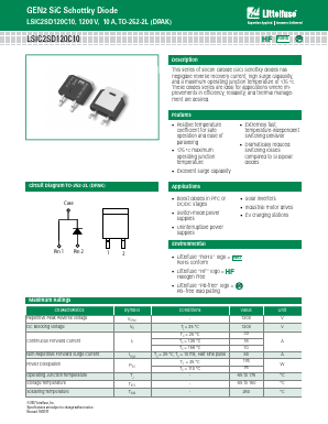 LSIC2SD120C10 Datasheet PDF Littelfuse, Inc