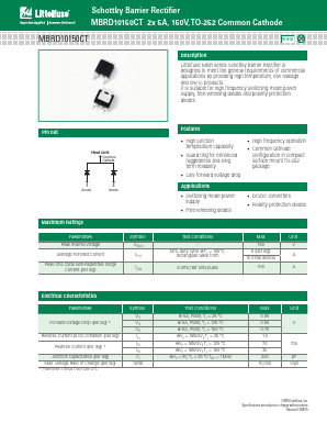MBRD10150CT Datasheet PDF Littelfuse, Inc