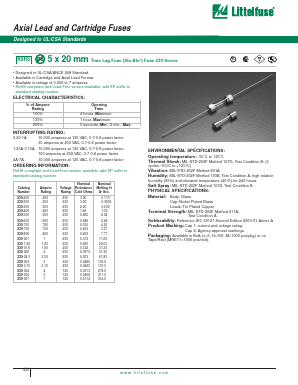 239016P Datasheet PDF Littelfuse, Inc