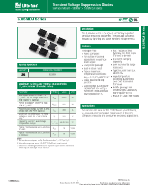 5.0SMDJ110CA-T7 Datasheet PDF Littelfuse, Inc