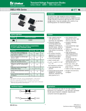SMDJ110A-HRA Datasheet PDF Littelfuse, Inc