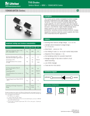1SMA5.0AT3G Datasheet PDF Littelfuse, Inc