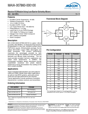 MAIA-007860-000100 Datasheet PDF M/A-COM Technology Solutions, Inc.
