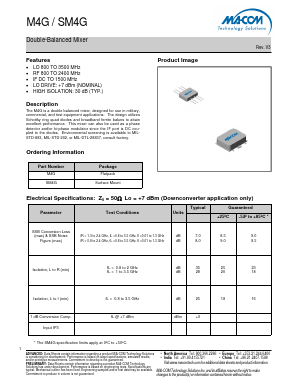 M4G Datasheet PDF M/A-COM Technology Solutions, Inc.