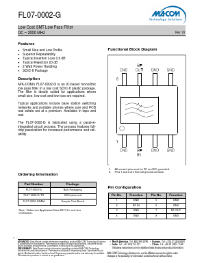 FL07-0002-G Datasheet PDF M/A-COM Technology Solutions, Inc.