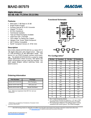 MAAD-007079 Datasheet PDF M/A-COM Technology Solutions, Inc.