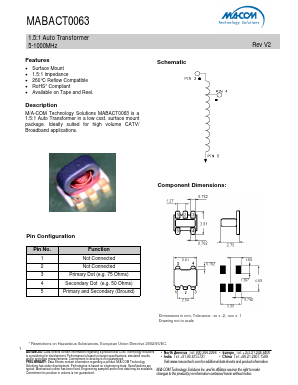 MABACT0063TR Datasheet PDF M/A-COM Technology Solutions, Inc.