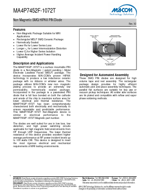 MA4P7452F-1072T Datasheet PDF M/A-COM Technology Solutions, Inc.