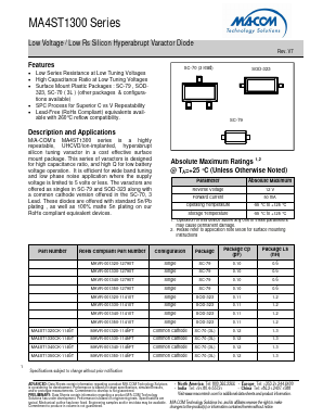 MAVR-001340 Datasheet PDF M/A-COM Technology Solutions, Inc.