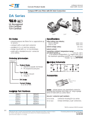 3DAFP Datasheet PDF Tyco Electronics