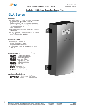 SLA Datasheet PDF Tyco Electronics