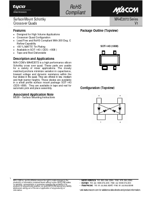 MA4E2072L-1068T Datasheet PDF Tyco Electronics