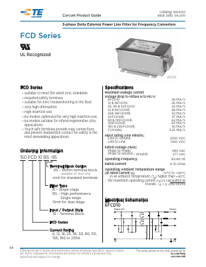180FCD10BS Datasheet PDF Tyco Electronics