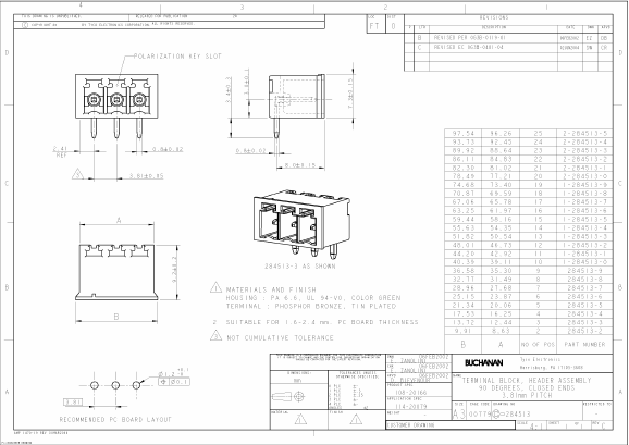 1-284513-3 Datasheet PDF Tyco Electronics