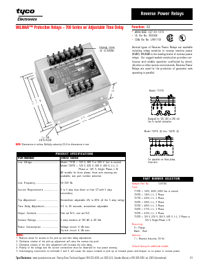 720TD Datasheet PDF Tyco Electronics