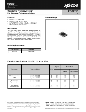 FDC2710 Datasheet PDF Tyco Electronics