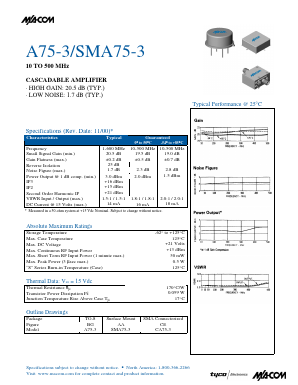 A75-3 Datasheet PDF Tyco Electronics