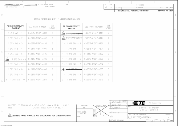 1-1393546-6 Datasheet PDF Tyco Electronics