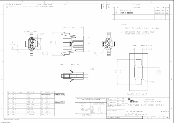 151680-7 Datasheet PDF Tyco Electronics