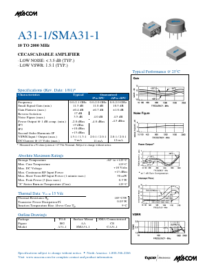 CA31-1 Datasheet PDF Tyco Electronics