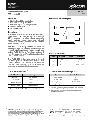 AM50-0011 Datasheet PDF Tyco Electronics