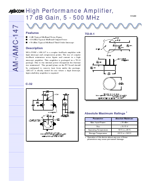 AMC-147SMA Datasheet PDF Tyco Electronics