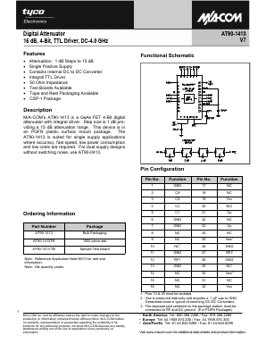 AT90-1413 Datasheet PDF Tyco Electronics