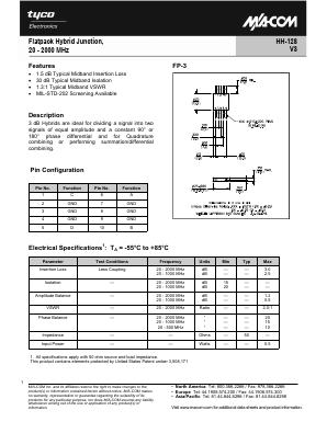 HH-128 Datasheet PDF Tyco Electronics