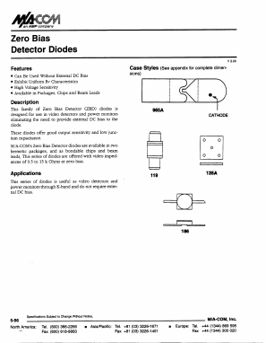 MA4E931A Datasheet PDF Tyco Electronics