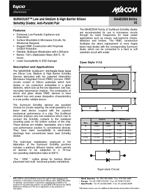 MA4E2508H Datasheet PDF Tyco Electronics