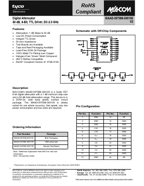 MAAD-007086-0001TB Datasheet PDF Tyco Electronics