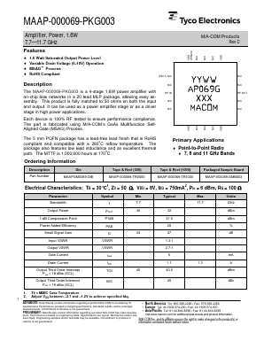 MAAP-000069-SMB003 Datasheet PDF Tyco Electronics