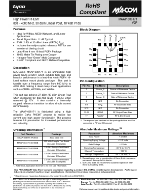 MAAP-008171-TR3000 Datasheet PDF Tyco Electronics