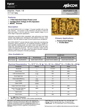 MAAP-000072-SMB003 Datasheet PDF Tyco Electronics