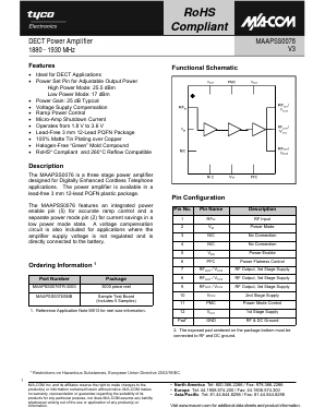 MAAPSS0076TR-3000 Datasheet PDF Tyco Electronics