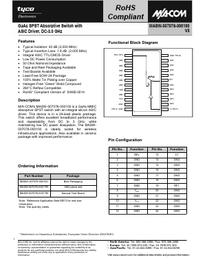 MASW-007076-000100 Datasheet PDF Tyco Electronics