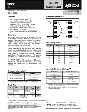 MASW-008330-000SMB Datasheet PDF Tyco Electronics