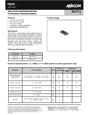 MC2713-2 Datasheet PDF Tyco Electronics