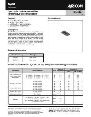 MC4507 Datasheet PDF Tyco Electronics