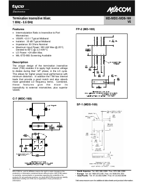 MD-169PIN Datasheet PDF Tyco Electronics