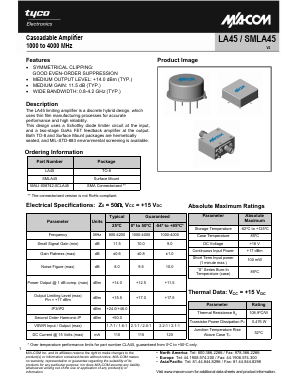 MALI-008742-0CLA45 Datasheet PDF Tyco Electronics