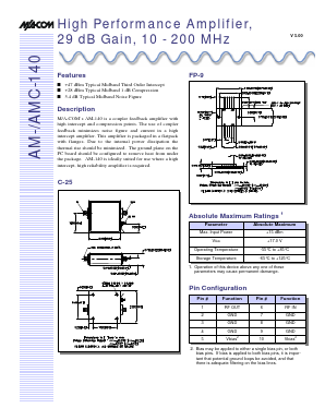 AM-140PIN Datasheet PDF Tyco Electronics