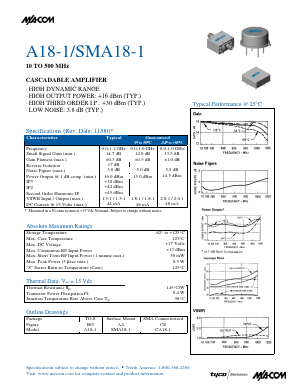 CA18-1_ Datasheet PDF Tyco Electronics
