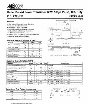 PH2729-65M Datasheet PDF Tyco Electronics