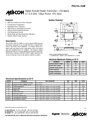 PH2729-150M Datasheet PDF Tyco Electronics