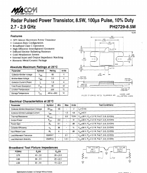 PH2729-85M Datasheet PDF Tyco Electronics