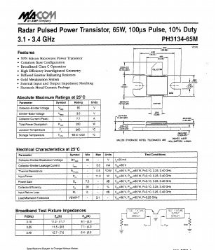 PH3134-65M Datasheet PDF Tyco Electronics