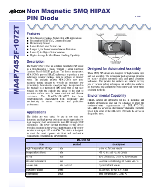 MA4P7452F-1072T Datasheet PDF Tyco Electronics